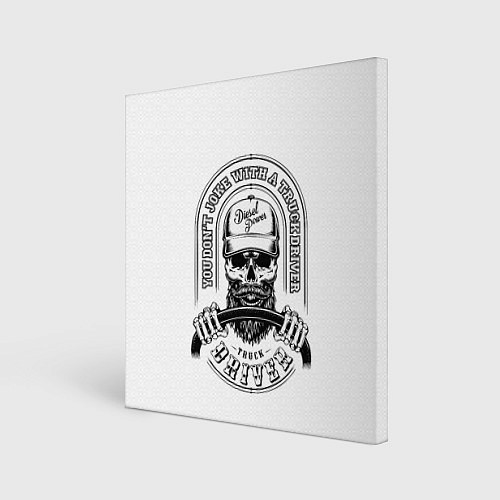 Картина квадратная Водитель грузовика / 3D-принт – фото 1