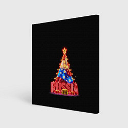 Холст квадратный Christmas day, цвет: 3D-принт