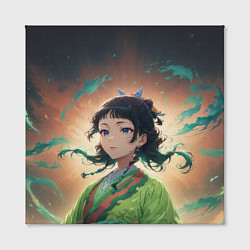 Холст квадратный Маомао на фоне облаков, цвет: 3D-принт — фото 2