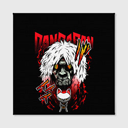 Холст квадратный Dan da dan - турбо бабака, цвет: 3D-принт — фото 2