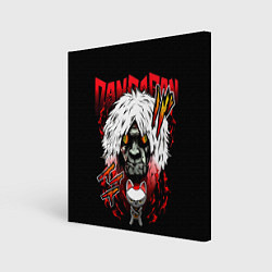 Холст квадратный Dan da dan - турбо бабака, цвет: 3D-принт