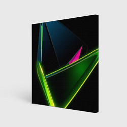 Холст квадратный Неоновое освещение, цвет: 3D-принт