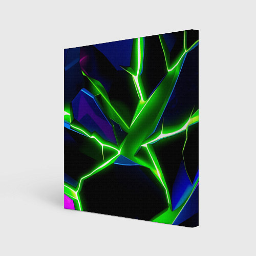 Картина квадратная Green glow / 3D-принт – фото 1