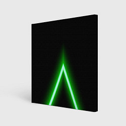 Картина квадратная Color neon green