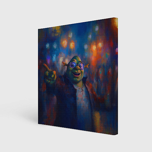 Картина квадратная Шрек красками / 3D-принт – фото 1