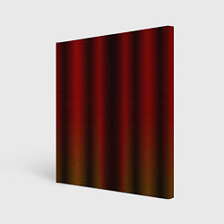 Холст квадратный Neon red orange lines, цвет: 3D-принт