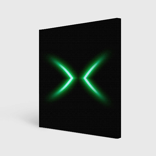 Картина квадратная Neon green lines / 3D-принт – фото 1