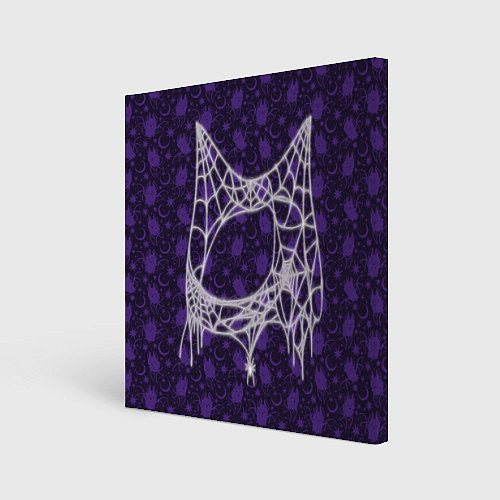 Картина квадратная Хэллоуин - Паутина / 3D-принт – фото 1