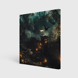 Картина квадратная Ночь тыкв и теней