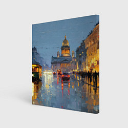 Картина квадратная Зимний Питер
