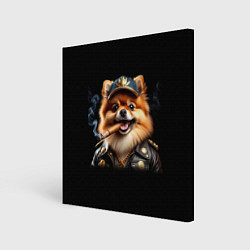 Холст квадратный Гламурный чау-чау, цвет: 3D-принт