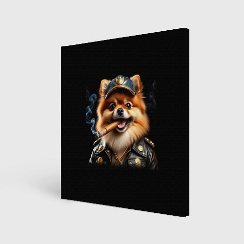 Картина квадратная Гламурный чау-чау / 3D-принт – фото 1