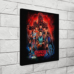Холст квадратный Все герои Загадочные события финал, цвет: 3D-принт — фото 2