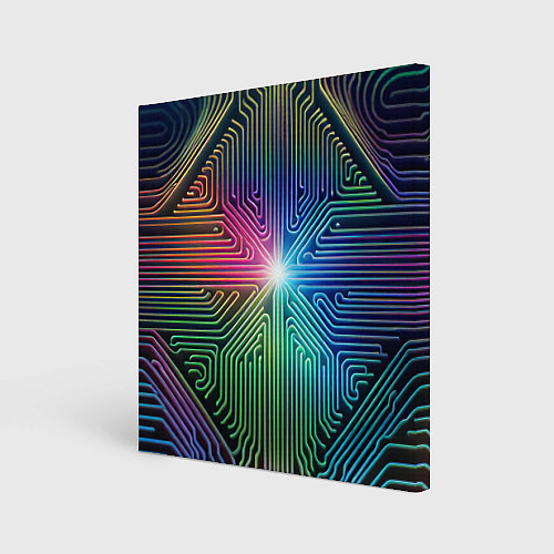 Картина квадратная Линейная графика / 3D-принт – фото 1