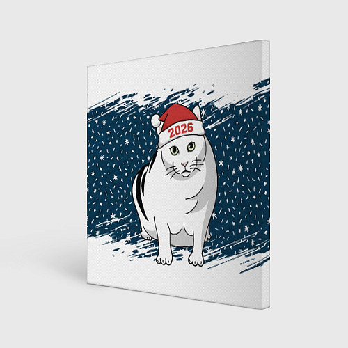 Картина квадратная Кот Бендер - 2026 / 3D-принт – фото 1