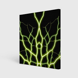 Картина квадратная Color green black