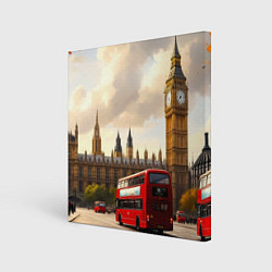 Картина квадратная Лондон в осеннем сиянии
