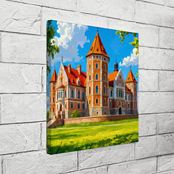 Холст квадратный Великолепие Мирского замка, цвет: 3D-принт — фото 2