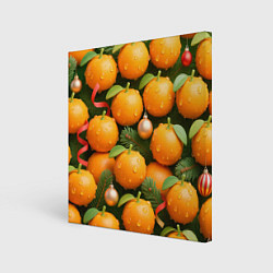 Холст квадратный Мандариновое настроение, цвет: 3D-принт