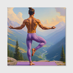 Холст квадратный Гармония на вершинах, цвет: 3D-принт — фото 2