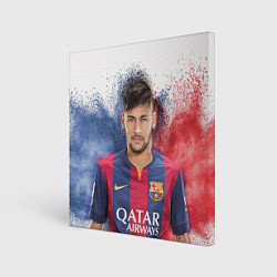 Холст квадратный Neymar FCB, цвет: 3D-принт
