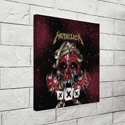 Холст квадратный Metallica: XXX, цвет: 3D-принт — фото 2