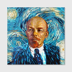 Холст квадратный Ленин Ван Гога, цвет: 3D-принт — фото 2