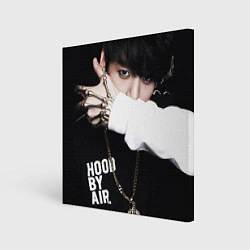 Холст квадратный BTS: Hood by air, цвет: 3D-принт