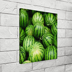 Холст квадратный Арбузы, цвет: 3D-принт — фото 2