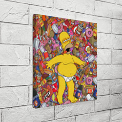 Холст квадратный Рай Гомера, цвет: 3D-принт — фото 2
