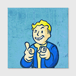 Холст квадратный Fallout: It's okey, цвет: 3D-принт — фото 2