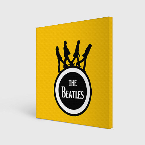 Картина квадратная The Beatles: Yellow Vinyl / 3D-принт – фото 1