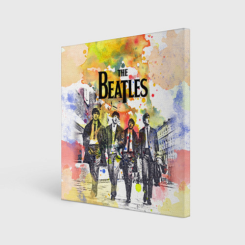 Картина квадратная The Beatles: Colour Spray / 3D-принт – фото 1
