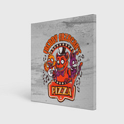 Холст квадратный Freddy Pizza, цвет: 3D-принт