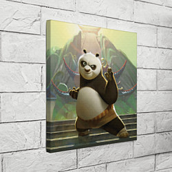 Холст квадратный Кунг фу панда, цвет: 3D-принт — фото 2