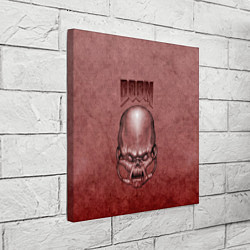 Холст квадратный DOOM Skull, цвет: 3D-принт — фото 2