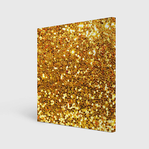 Картина квадратная Золотое мерцание / 3D-принт – фото 1