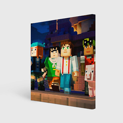 Картина квадратная Minecraft Men's / 3D-принт – фото 1
