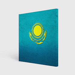 Картина квадратная Флаг Казахстана