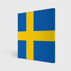 Холст квадратный Швеция, цвет: 3D-принт