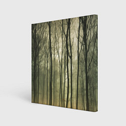 Холст квадратный Чарующий лес, цвет: 3D-принт