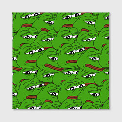 Холст квадратный Sad frogs, цвет: 3D-принт — фото 2