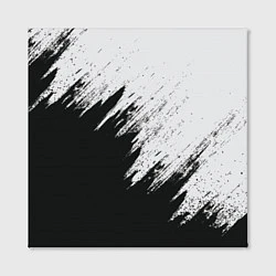 Холст квадратный Черно-белый разрыв, цвет: 3D-принт — фото 2