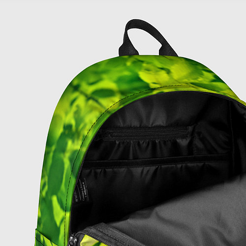 Рюкзак Зелёные листья / 3D-принт – фото 4