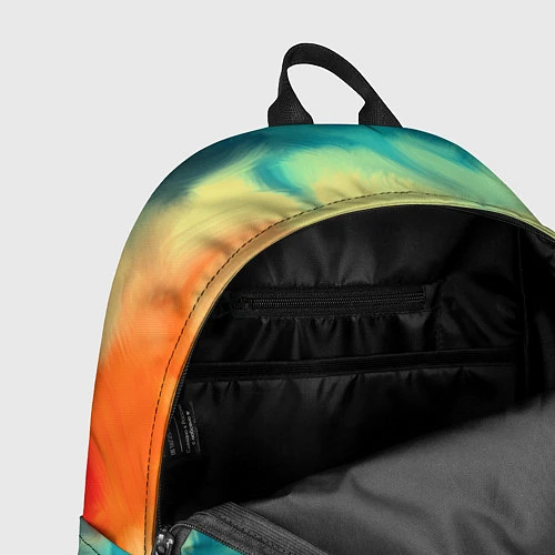 Рюкзак Разноцветная акварель / 3D-принт – фото 4
