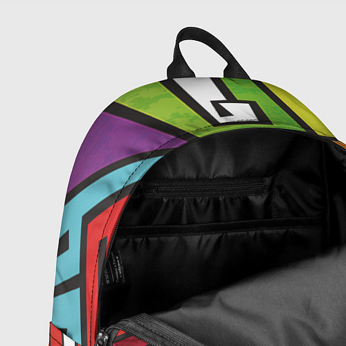 Рюкзак Цветные граффити / 3D-принт – фото 4