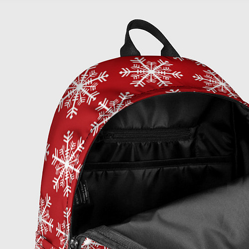 Рюкзак Новогодние Снежинки / 3D-принт – фото 4