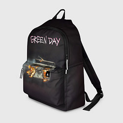 Рюкзак Green Day магнитофон в огне, цвет: 3D-принт