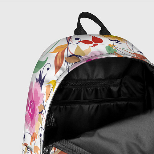 Рюкзак Нежные цветы / 3D-принт – фото 4