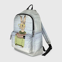 Рюкзак Кролик хипстер, цвет: 3D-принт